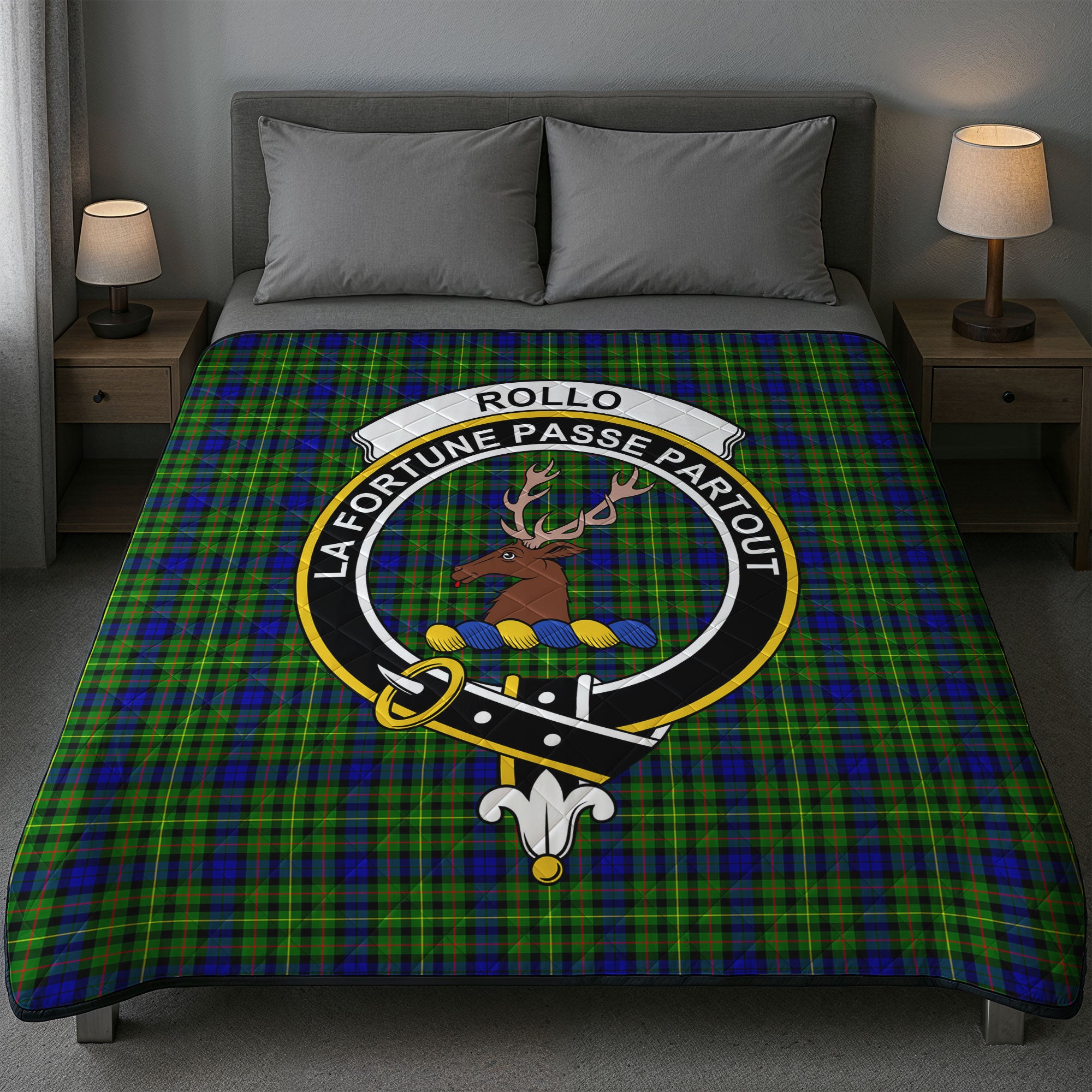Rollo Modern Tartan Crest Quilt
