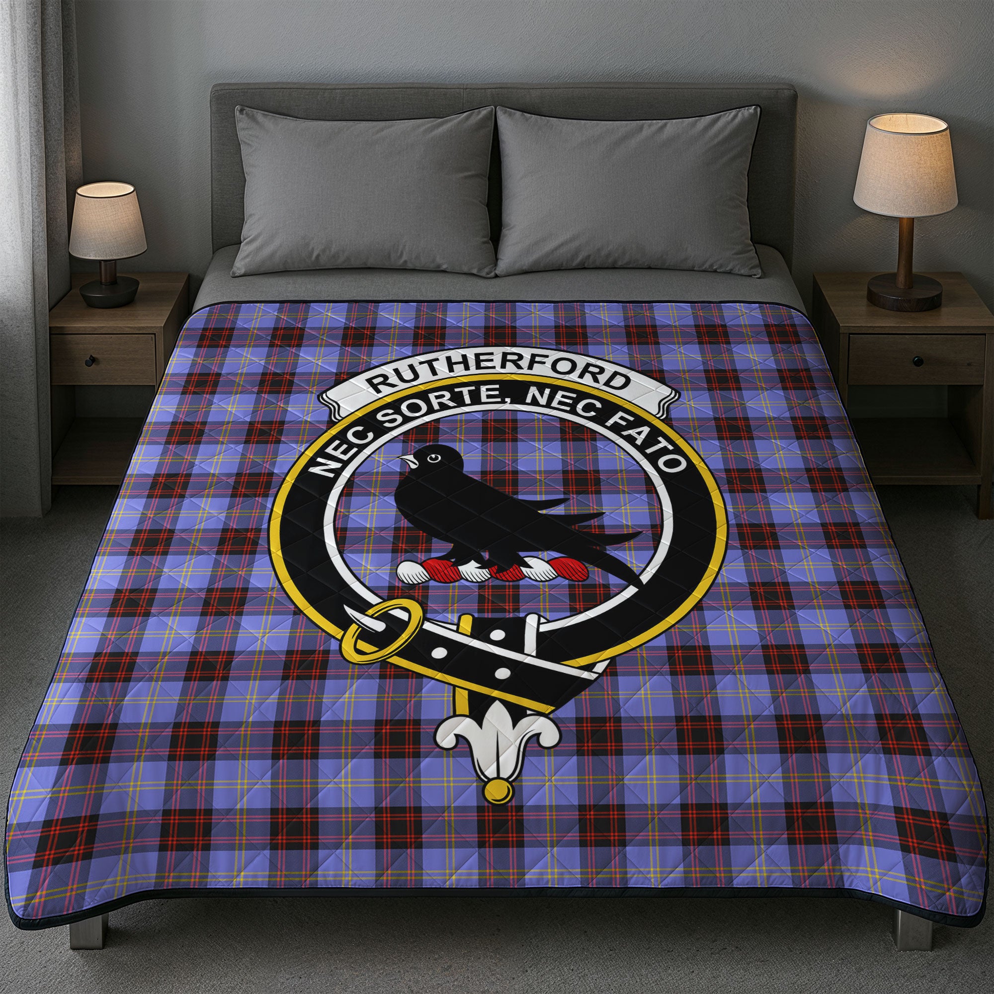 Rutherford Tartan Crest Quilt