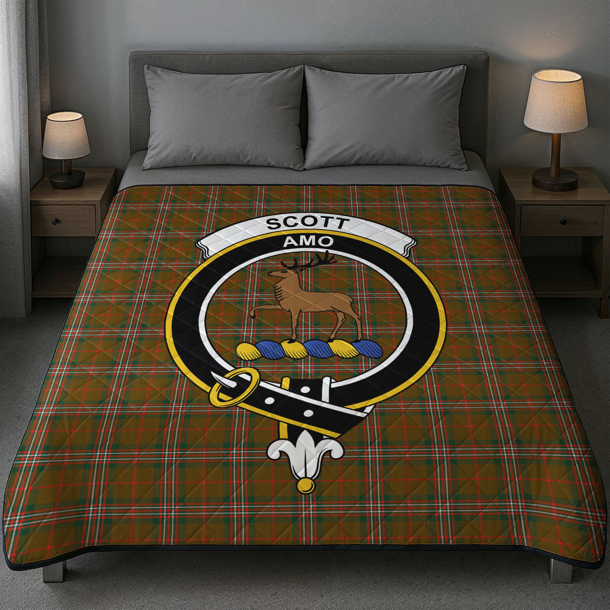 Scott Brown Modern Tartan Crest Quilt