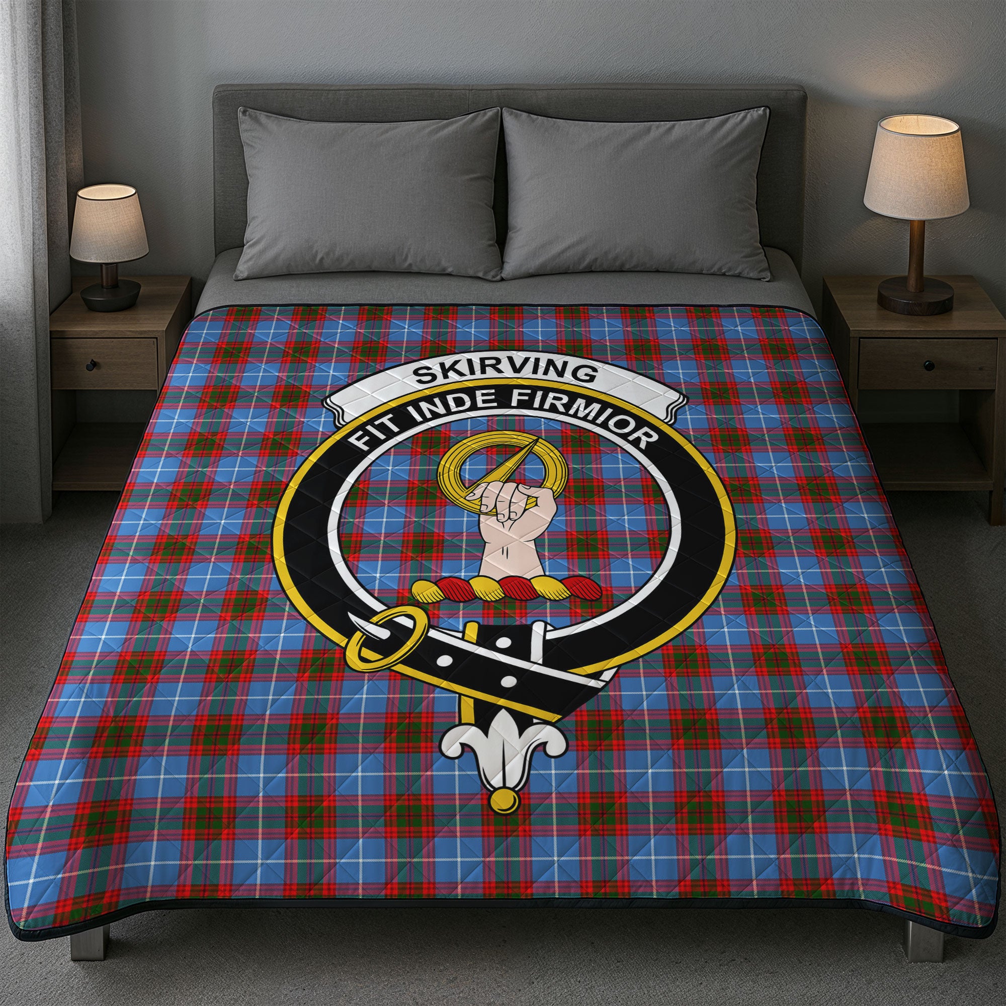 Skirving Tartan Crest Quilt