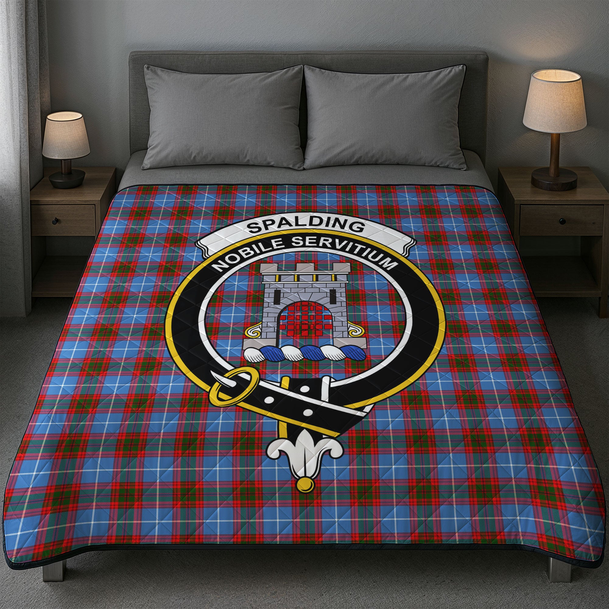 Spalding Tartan Crest Quilt