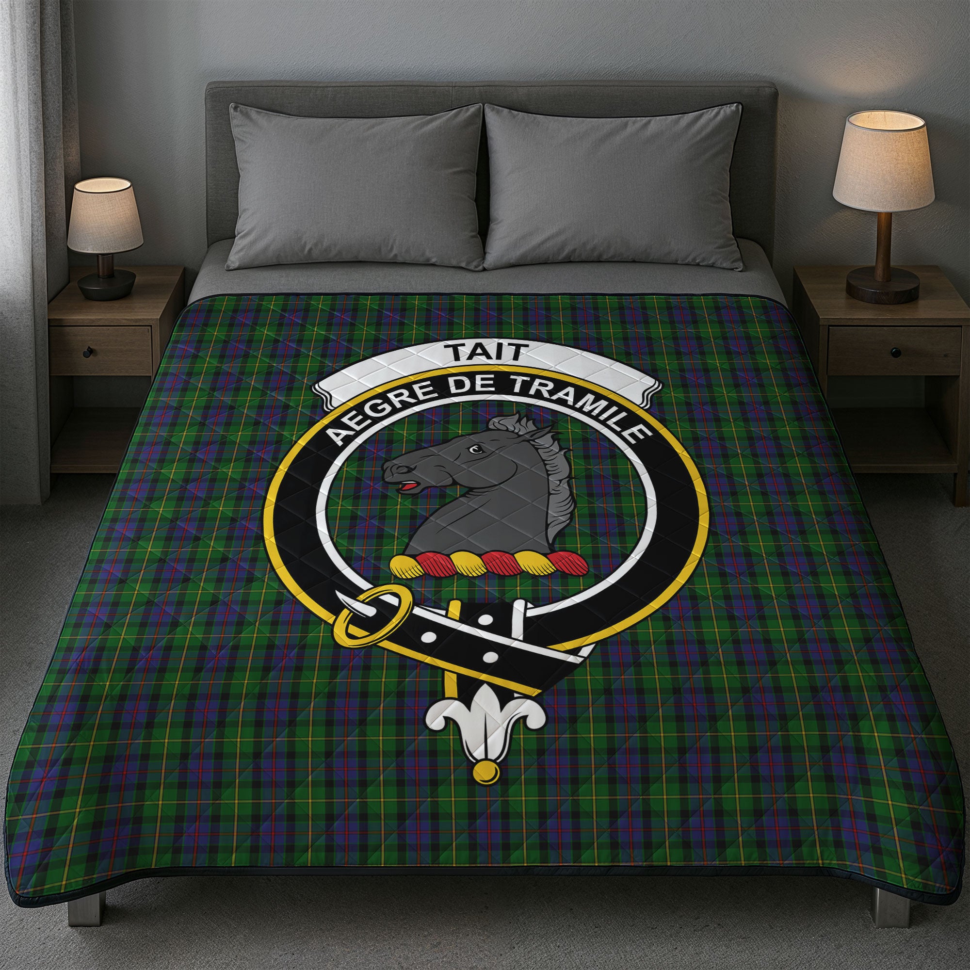 Tait Tartan Crest Quilt