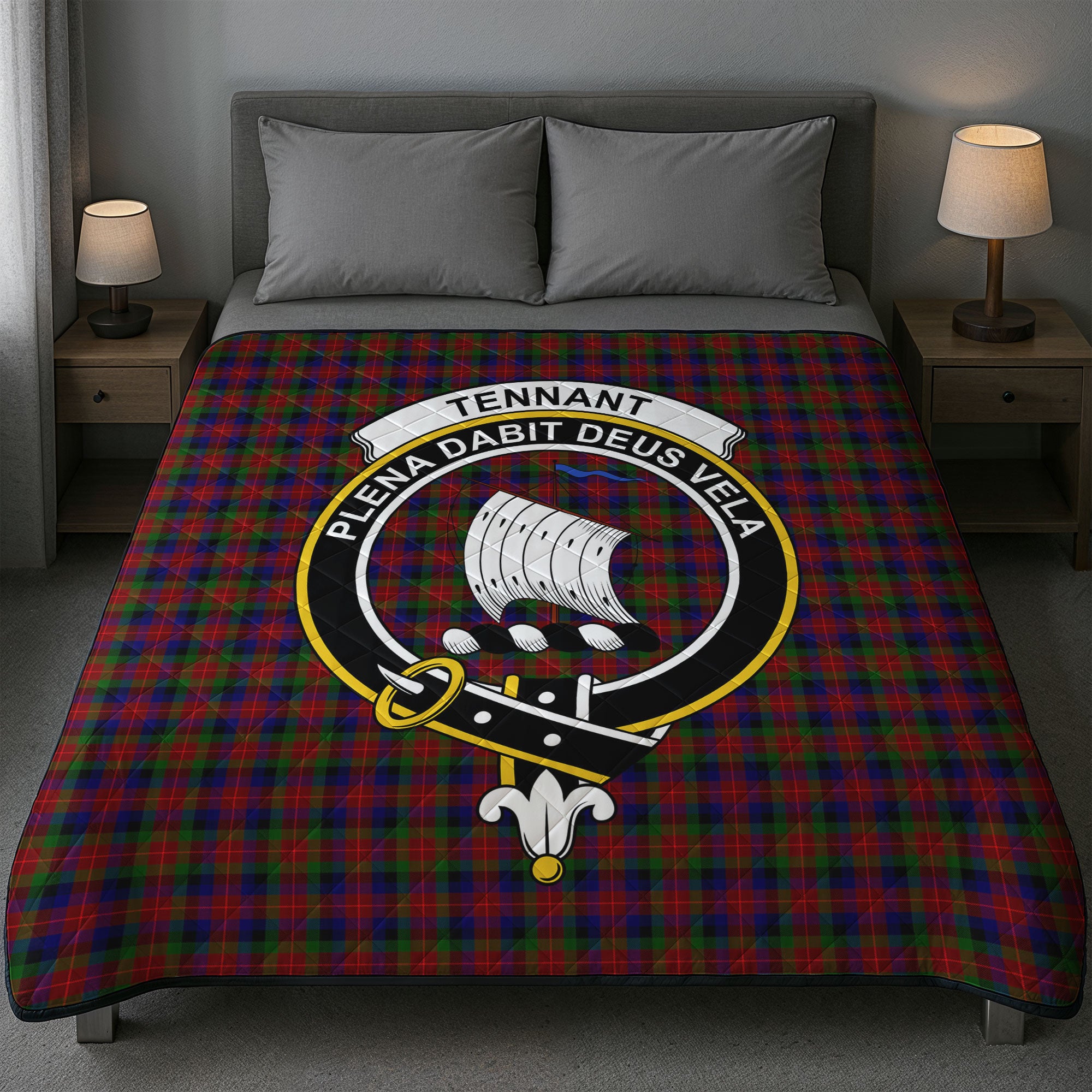 Tennant Tartan Crest Quilt