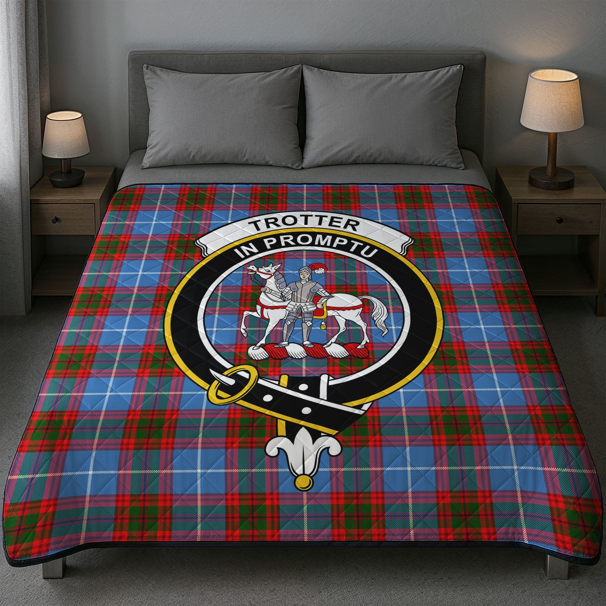 Trotter Tartan Crest Quilt