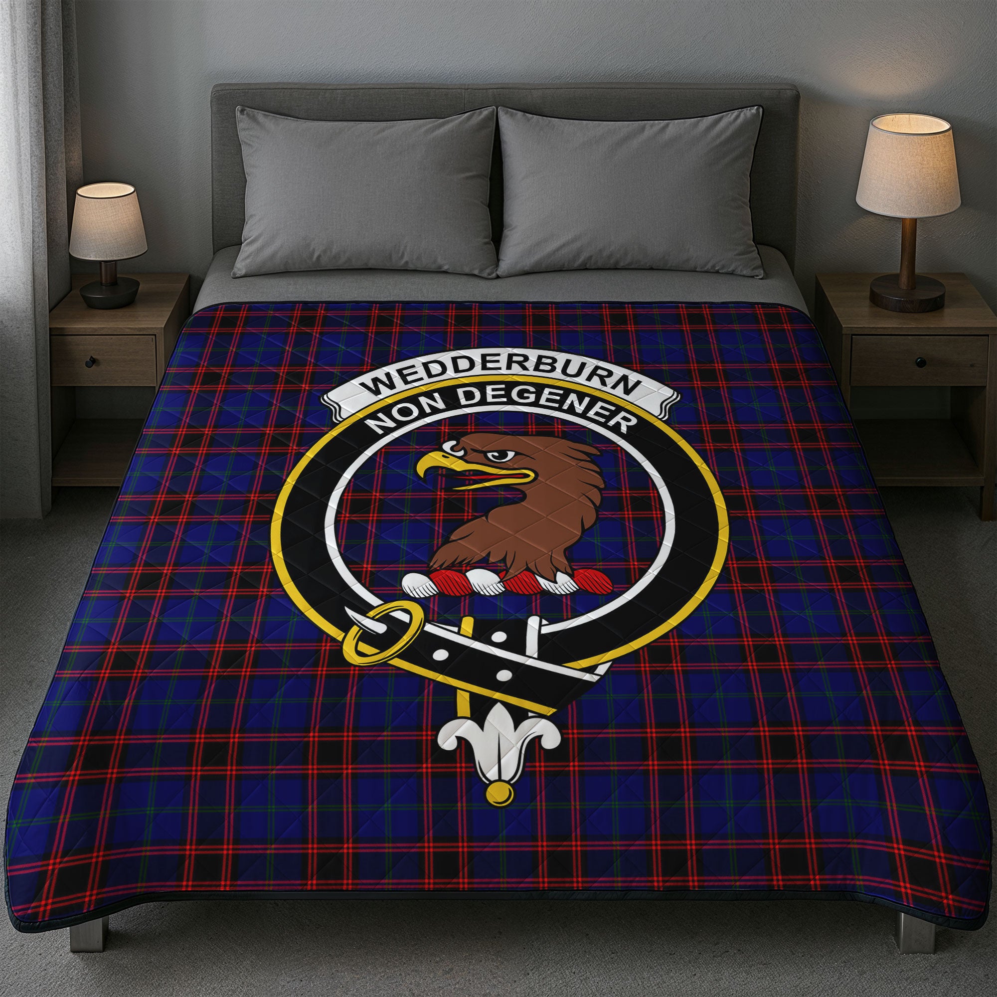 Wedderburn Tartan Crest Quilt