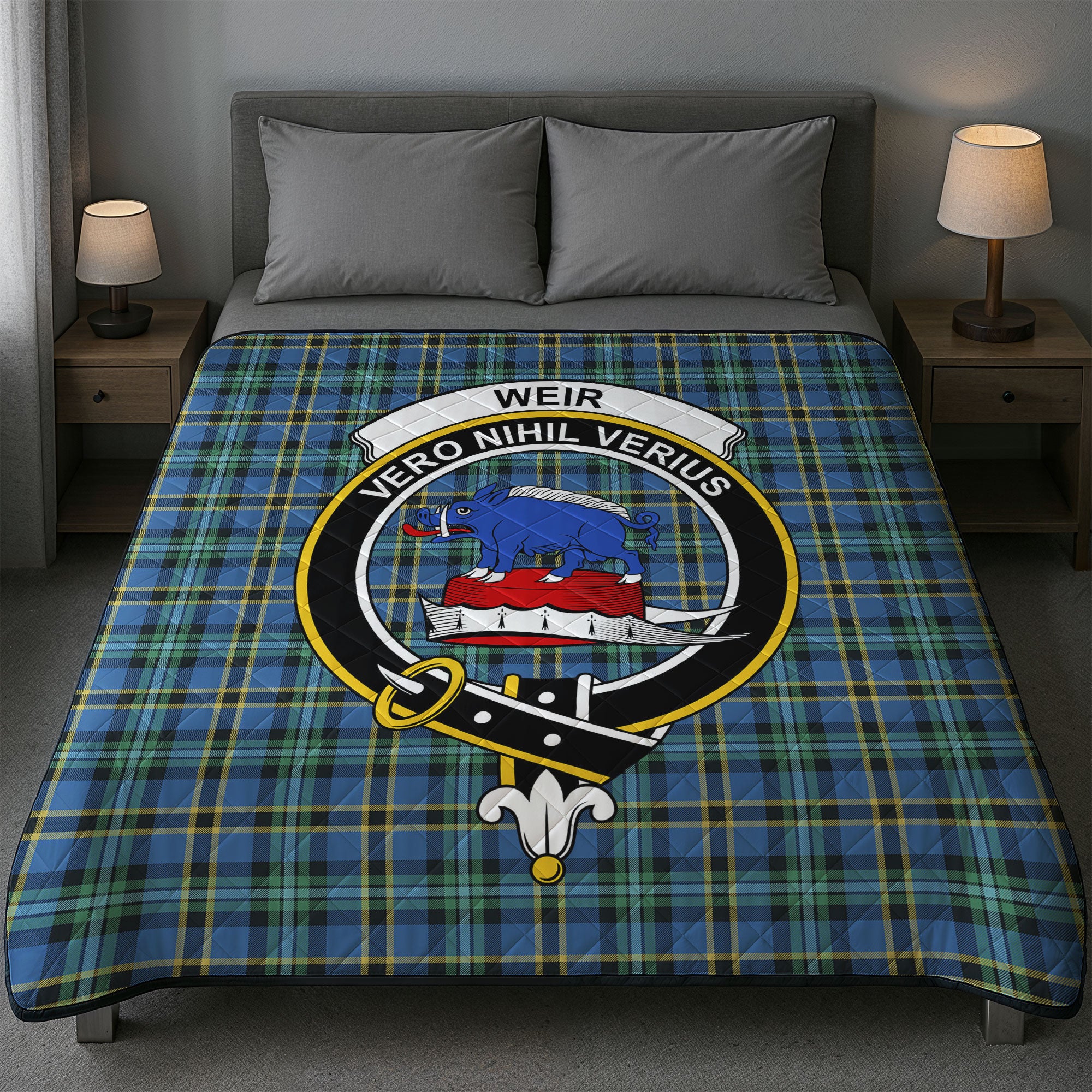 Weir Ancient Tartan Crest Quilt