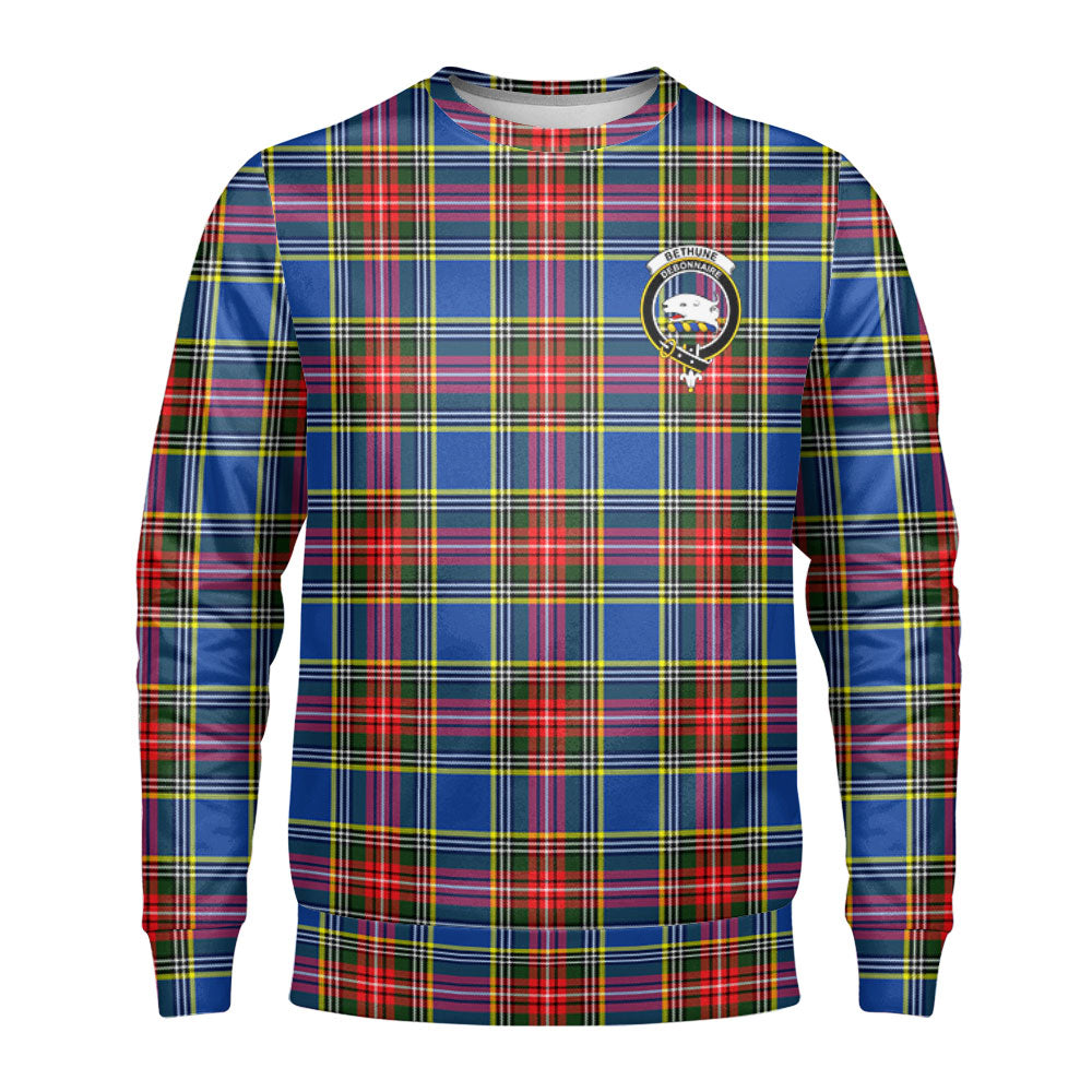 Bethune Modern Tartan Crest Sweatshirt