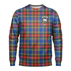 Bethune Modern Tartan Crest Sweatshirt