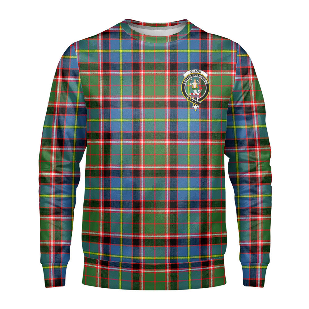 Glass Tartan Crest Sweatshirt
