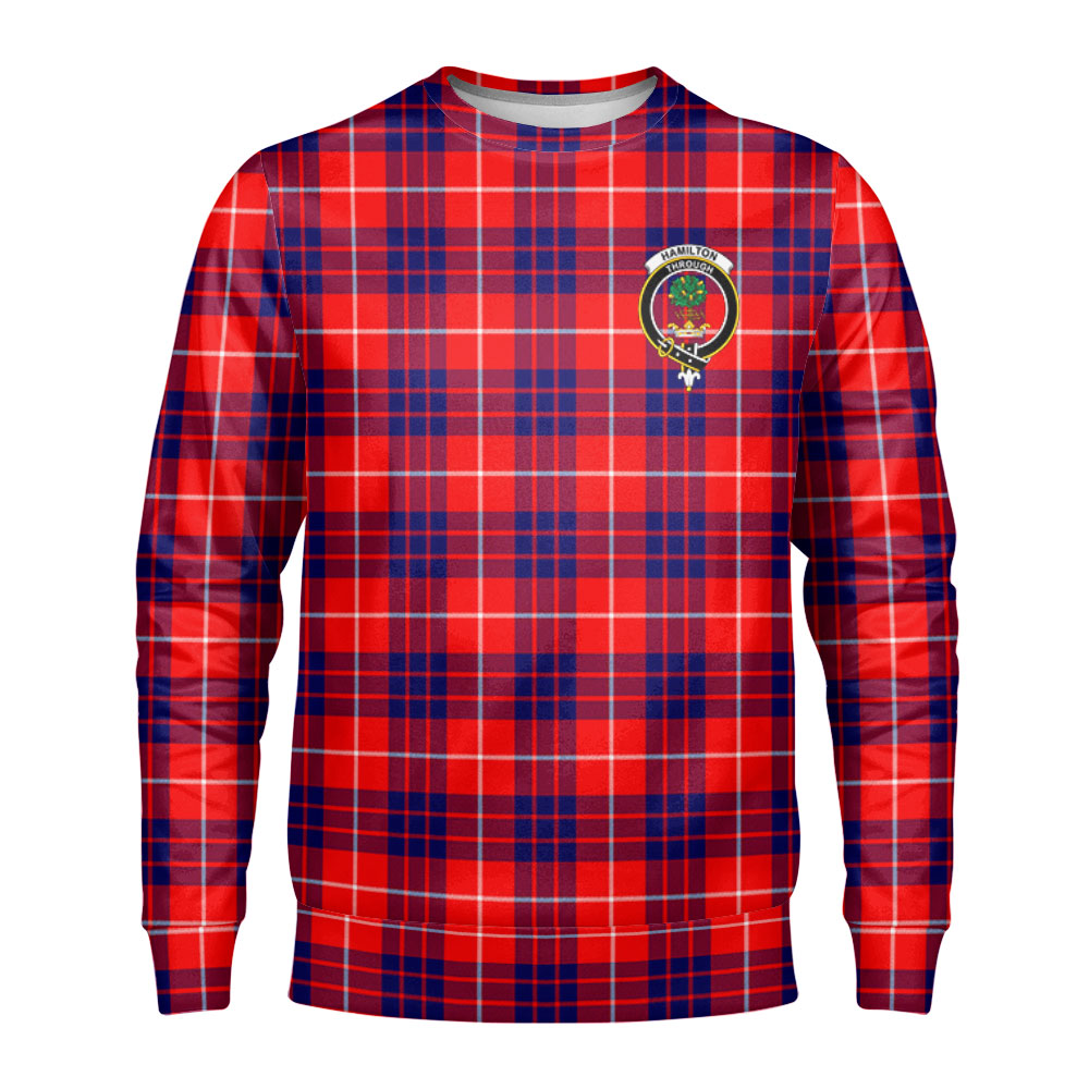 Hamilton Modern Tartan Crest Sweatshirt