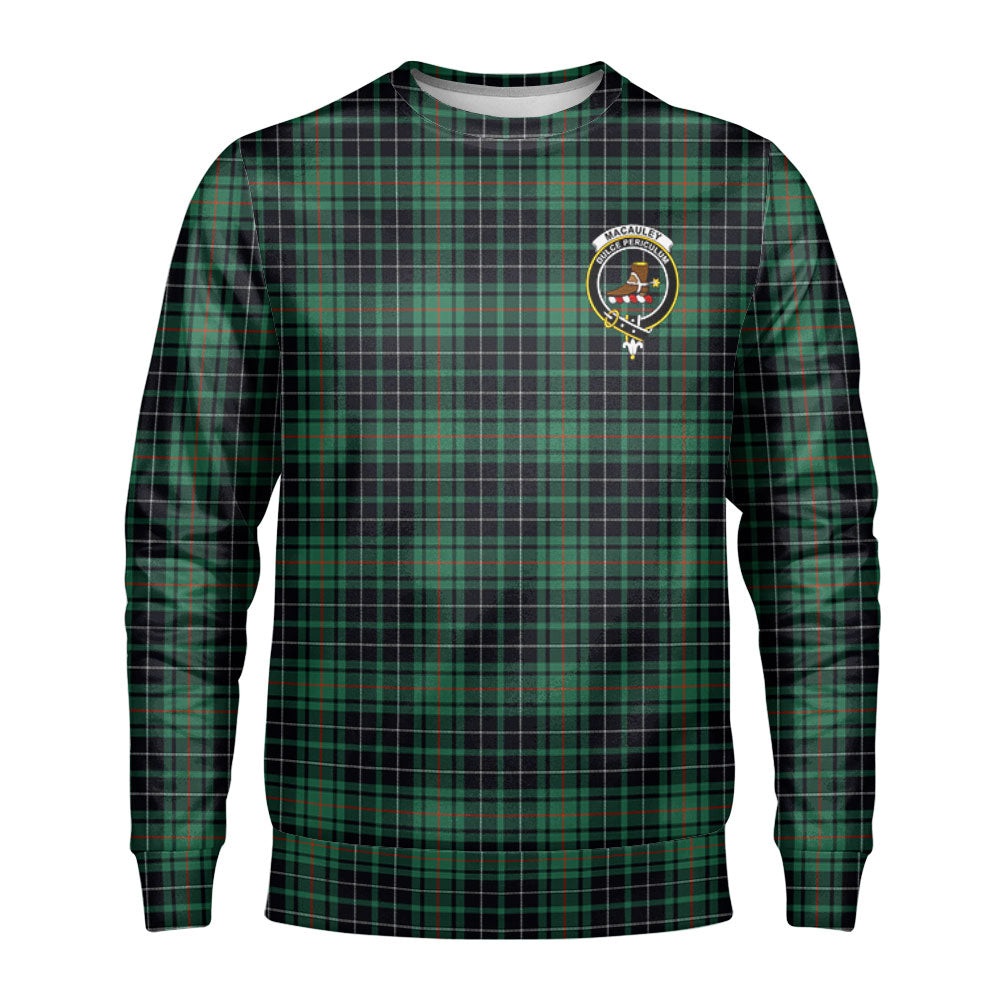 MacAuley Hunting Ancient Tartan Crest Sweatshirt