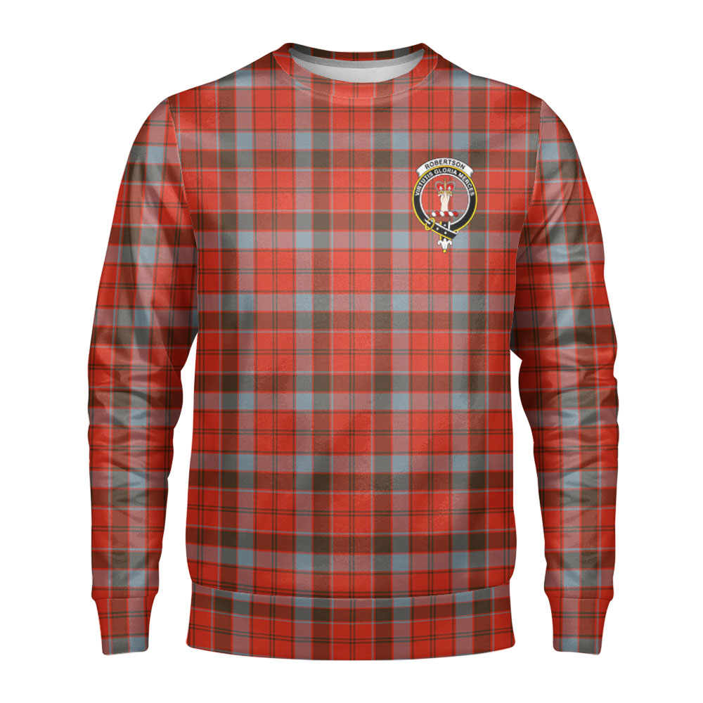 Robertson Weathered Tartan Crest Sweatshirt