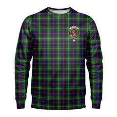 Sutherland Modern Tartan Crest Sweatshirt