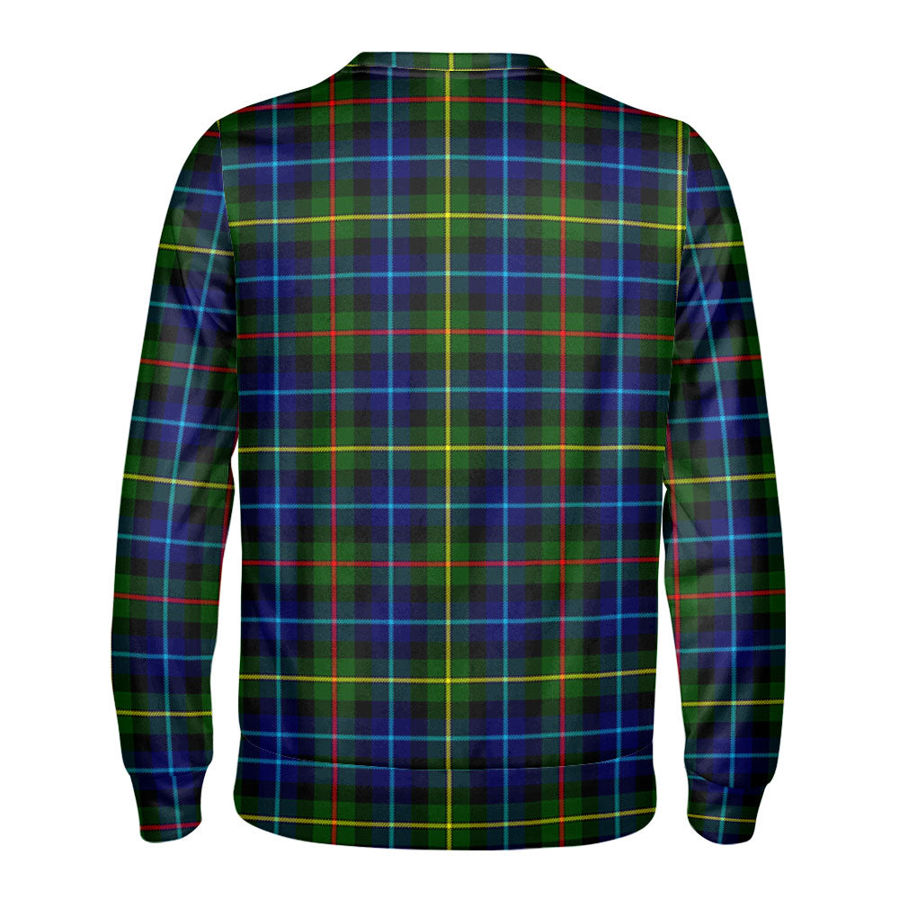 Smith Modern Tartan Crest Sweatshirt