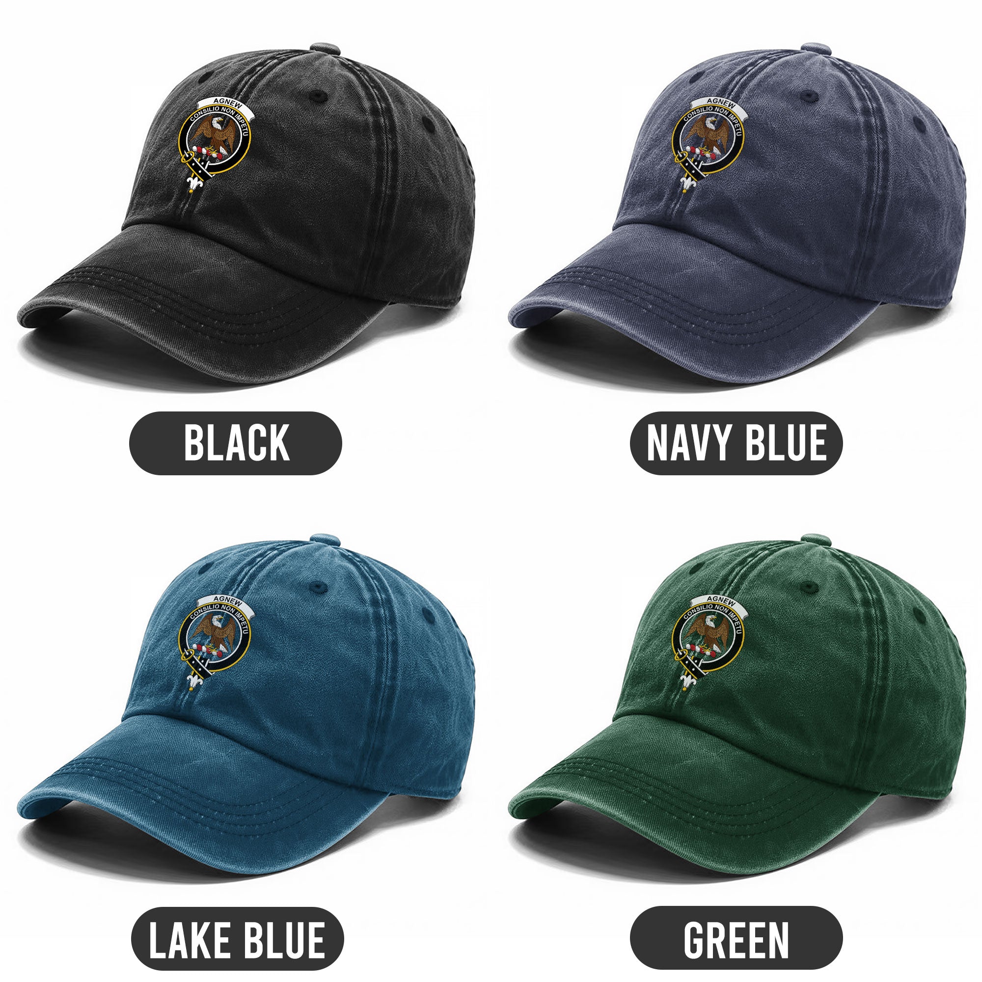 Agnew Crest Washed Classic Cap