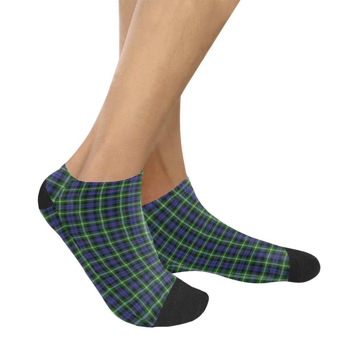 Baillie Modern Tartan Ankle Socks