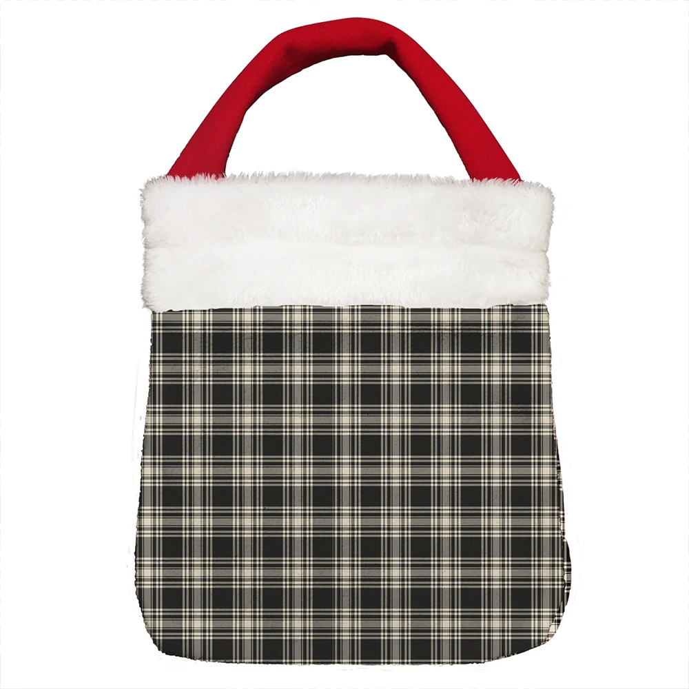 Menzies Black & White Ancient Tartan Christmas Gift Bag