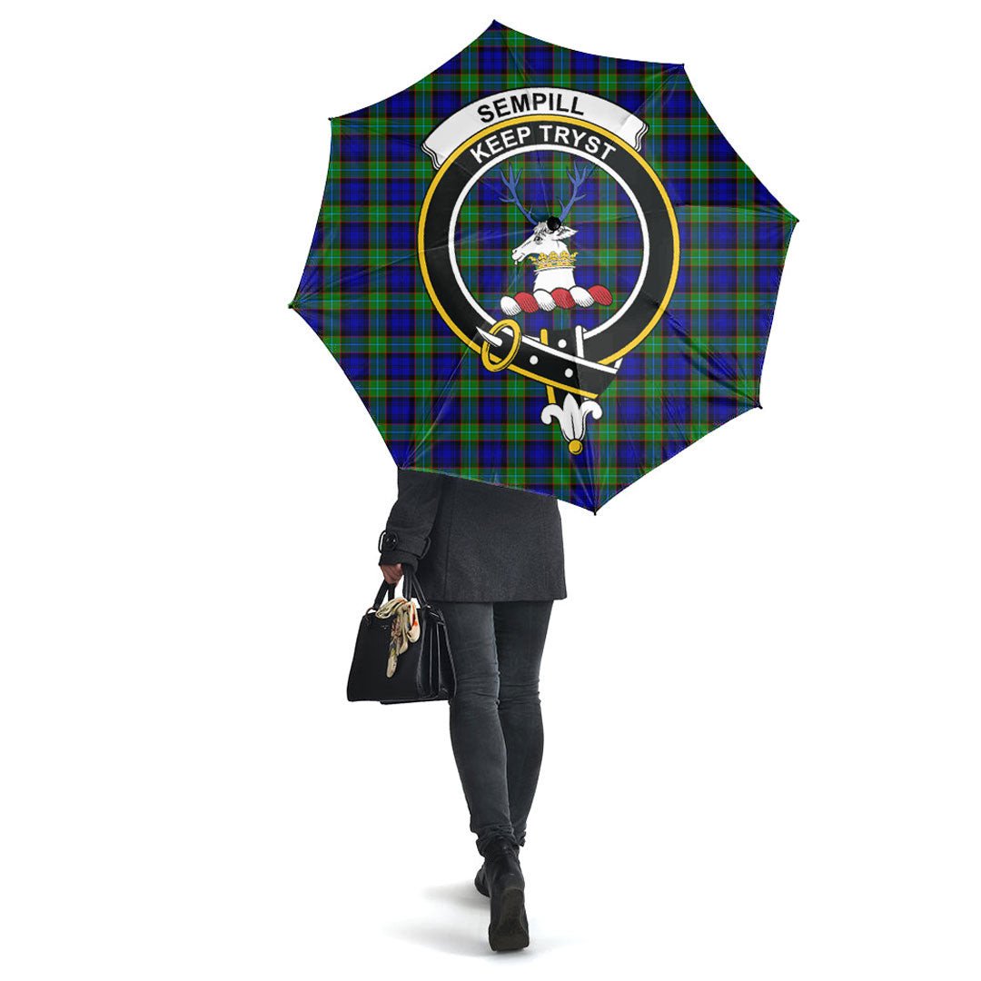 Sempill Modern Tartan Crest Umbrella