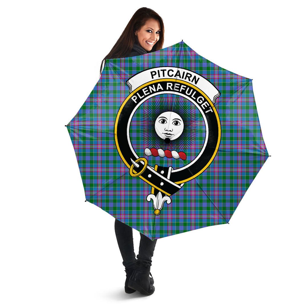 Pitcairn Hunting Tartan Crest Umbrella