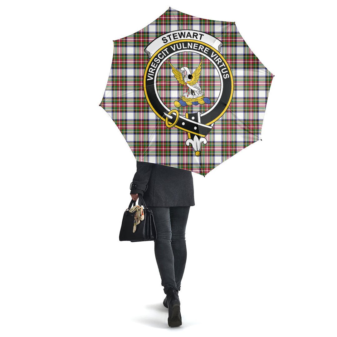 Stewart Dress Modern Tartan Crest Umbrella