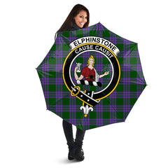 Elphinstone Tartan Crest Umbrella
