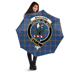 MacLaine of Loch Buie Hunting Ancient Tartan Crest Umbrella