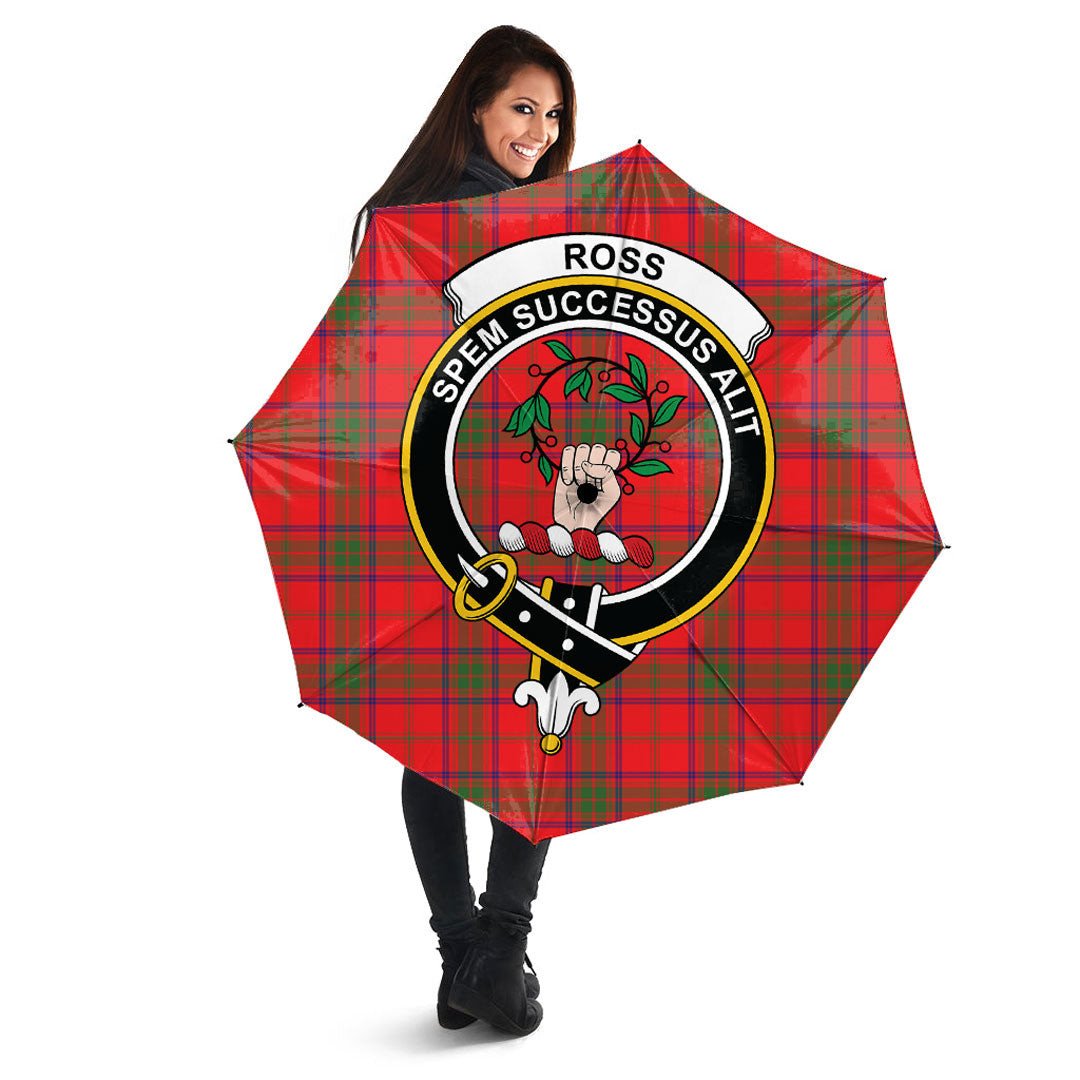 Ross Modern Tartan Crest Umbrella