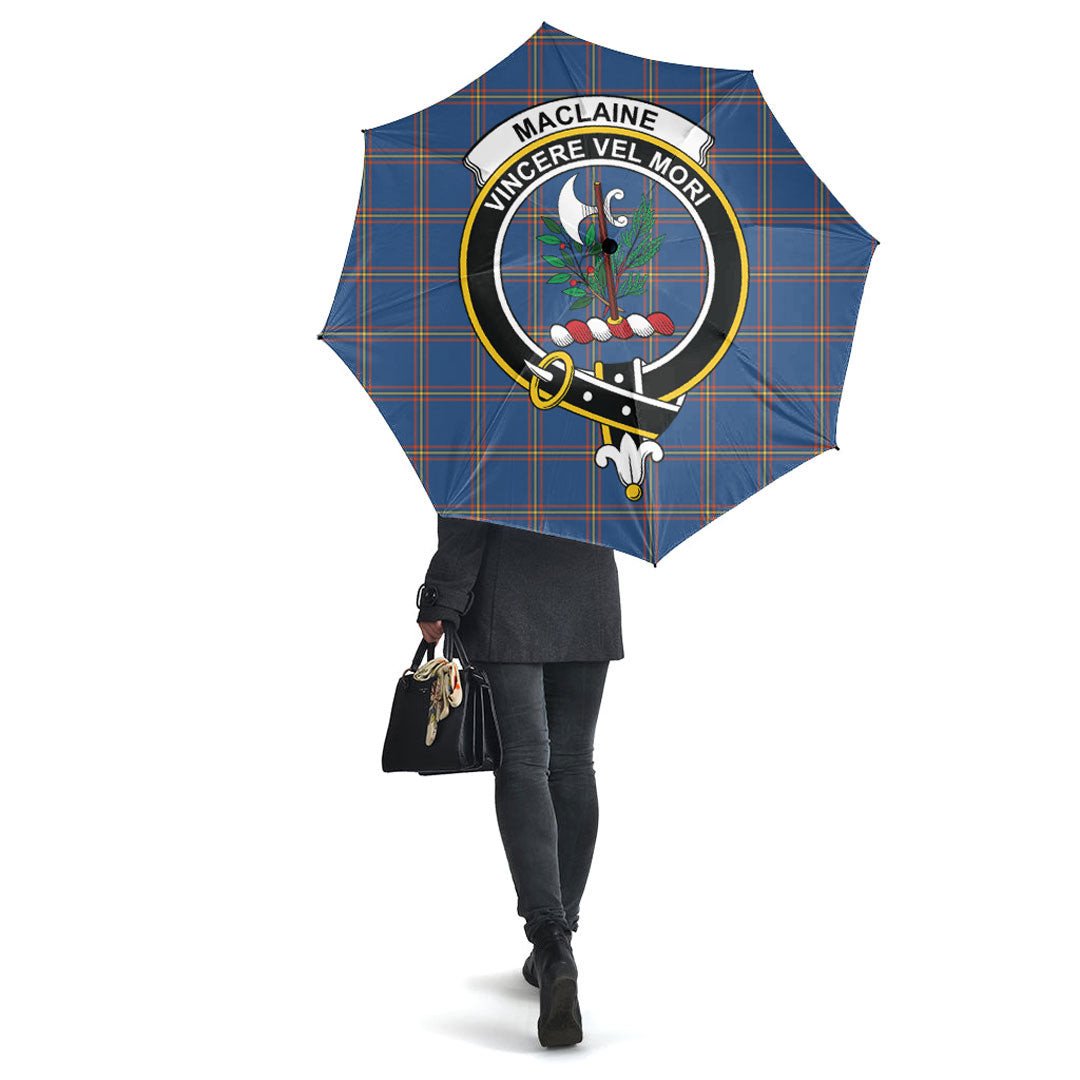 MacLaine of Loch Buie Hunting Ancient Tartan Crest Umbrella