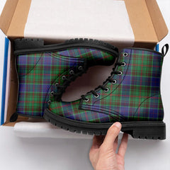 Adam Tartan Leather Boots