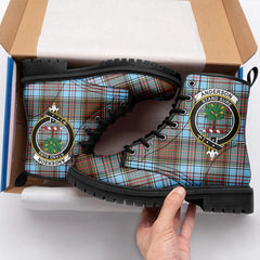 Anderson Ancient Tartan Crest Leather Boots