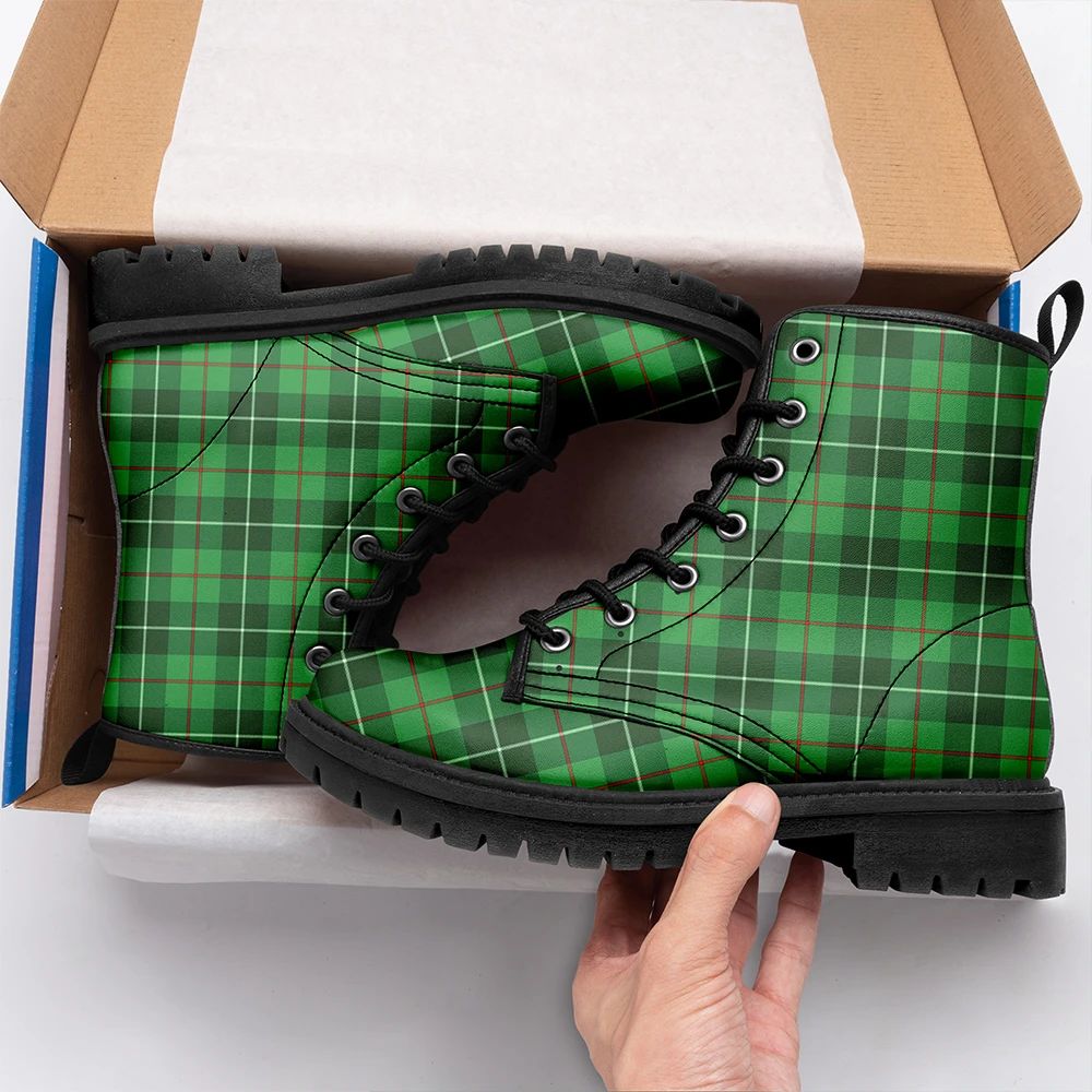 Galloway District Tartan Leather Boots