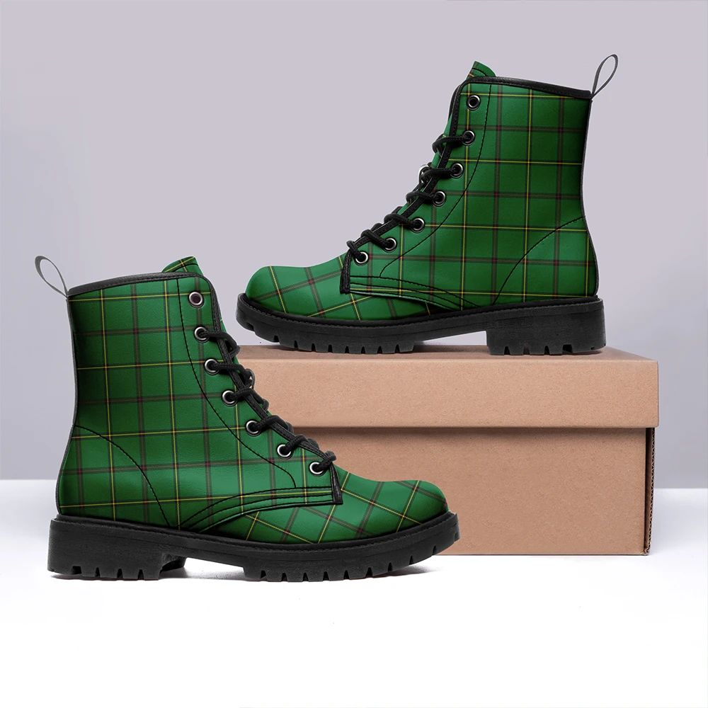 Don (Tribe Of Mar) Tartan Leather Boots