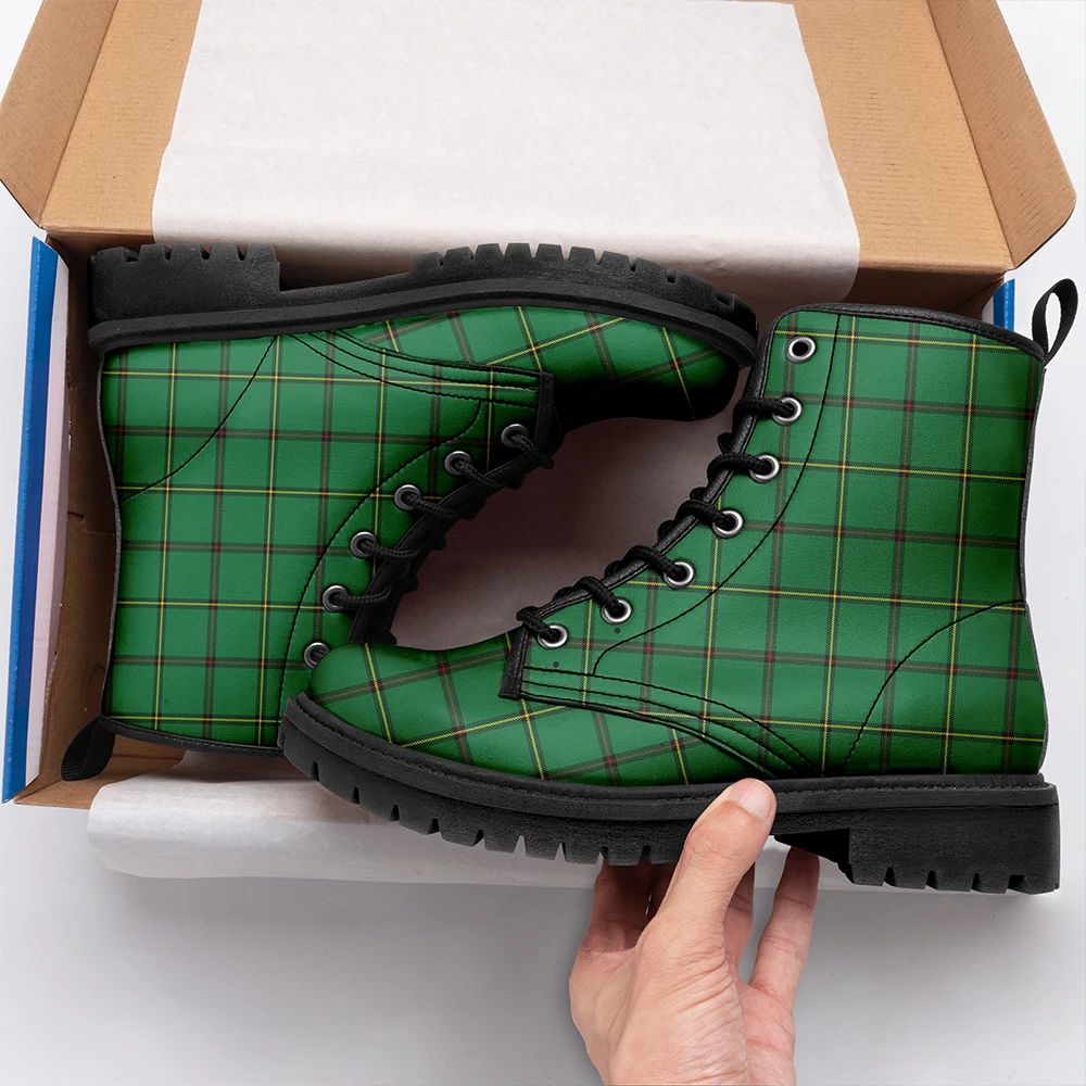 Don (Tribe Of Mar) Tartan Leather Boots