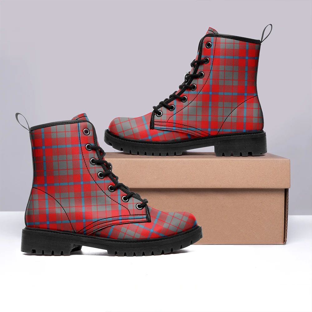 Moubray Tartan Leather Boots