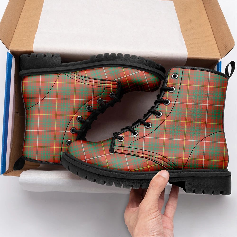 Bruce Ancient Tartan Leather Boots