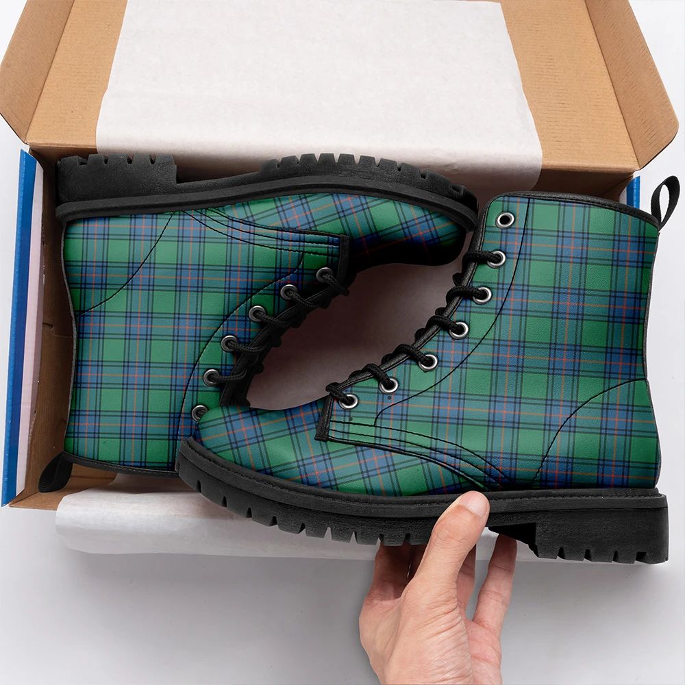 Shaw Ancient Tartan Leather Boots