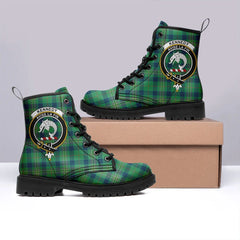 Kennedy Ancient Tartan Crest Leather Boots