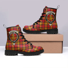 Scrymgeour Tartan Crest Leather Boots
