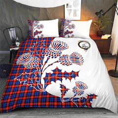 Anstruther Tartan Crest Bedding Set - Thistle Style