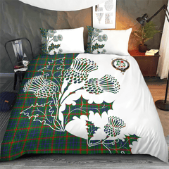 Aiton Tartan Crest Bedding Set - Thistle Style