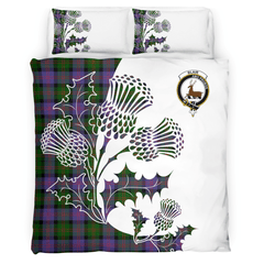 Blair Tartan Crest Bedding Set - Thistle Style