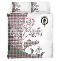 Borthwick Tartan Crest Bedding Set - Thistle Style