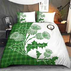 Blane Tartan Crest Bedding Set - Thistle Style