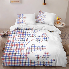 Boswell Tartan Crest Bedding Set - Thistle Style