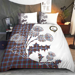 Dalmahoy Tartan Crest Bedding Set - Thistle Style
