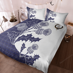 Fleming Tartan Crest Bedding Set - Thistle Style