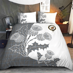 Gladstone Tartan Crest Bedding Set - Thistle Style