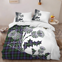 Galbraith Tartan Crest Bedding Set - Thistle Style