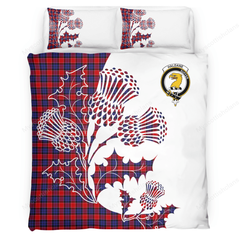 Haldane Tartan Crest Bedding Set - Thistle Style