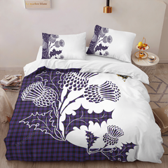 Horsburgh Tartan Crest Bedding Set - Thistle Style